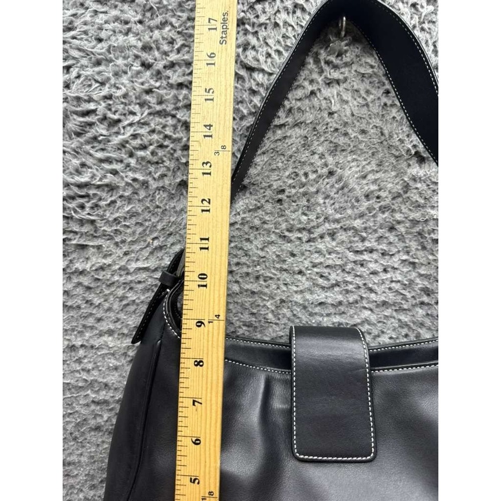 Vintage Coach Women s Hamptons Cowhide Leather Hobo Bag Black H0S-7783 - Picture 10 of 13